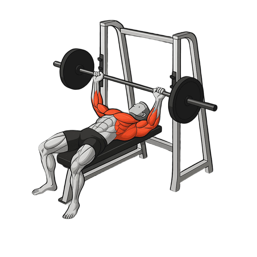 Bench press demonstration